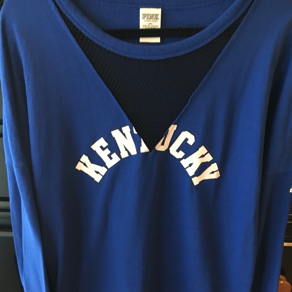 Pink Victoria Secret University of Kentucky oversized thin  medium sweat shirt